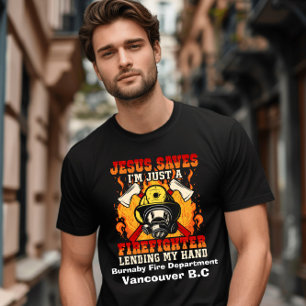 Camiseta Llamado a la acción de un bombero esperanzador