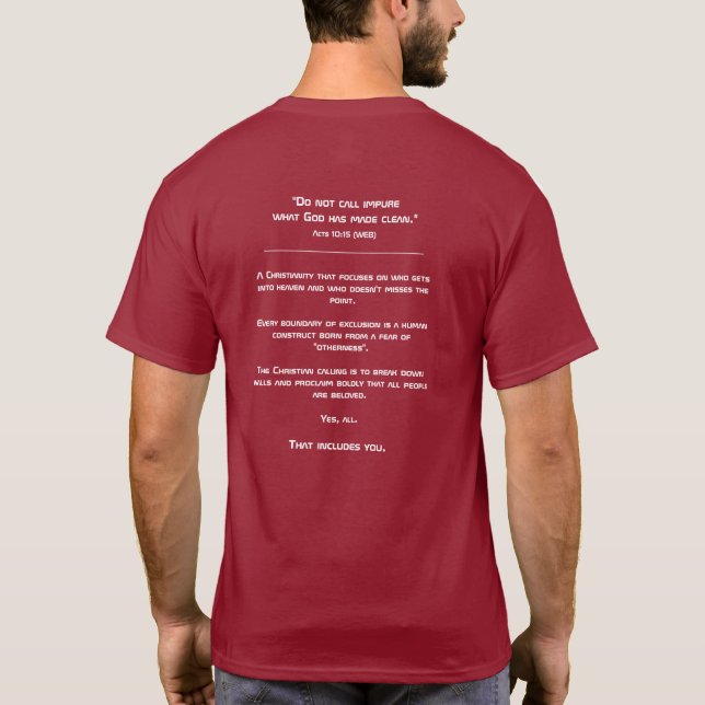 Camiseta Llamado Cristiano (Logo RRR) (Reverso)