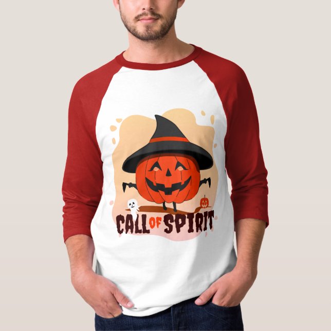 Camiseta Llamado de Espíritu de Halloween (Anverso)