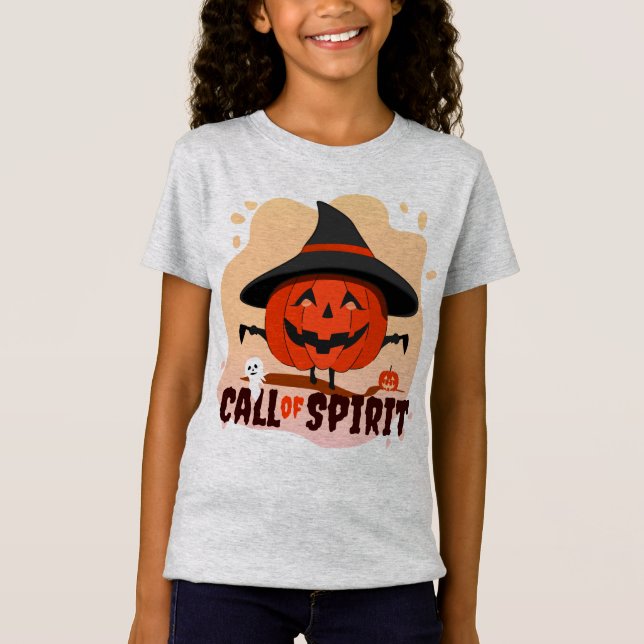 Camiseta Llamado de Espíritu de Halloween (Anverso)