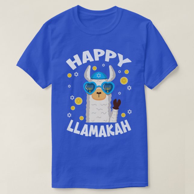 Camiseta Llamakah Hanukkah Funny Llamaorah  (Diseño del anverso)