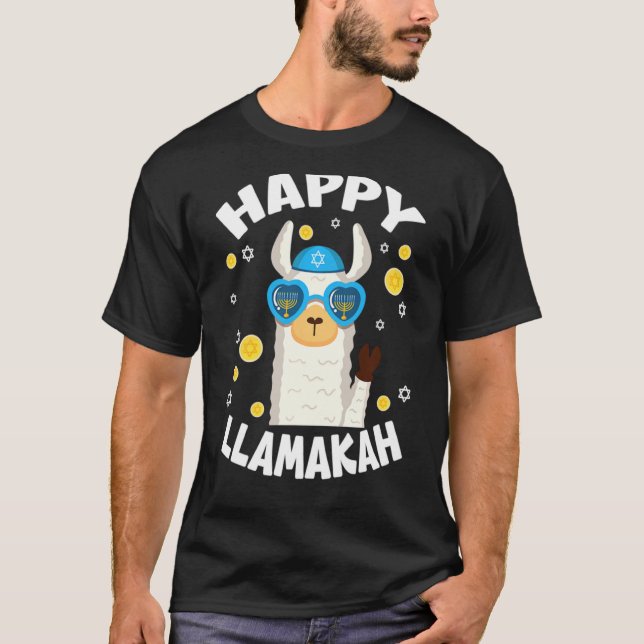 Camiseta Llamakah Hanukkah Funny Llamaorah (Anverso)