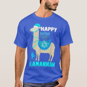 Camiseta Llamakkah Hanukkah Llama Chanukah Alpaca