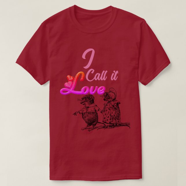 Camiseta Llámalo amor. (Diseño del anverso)