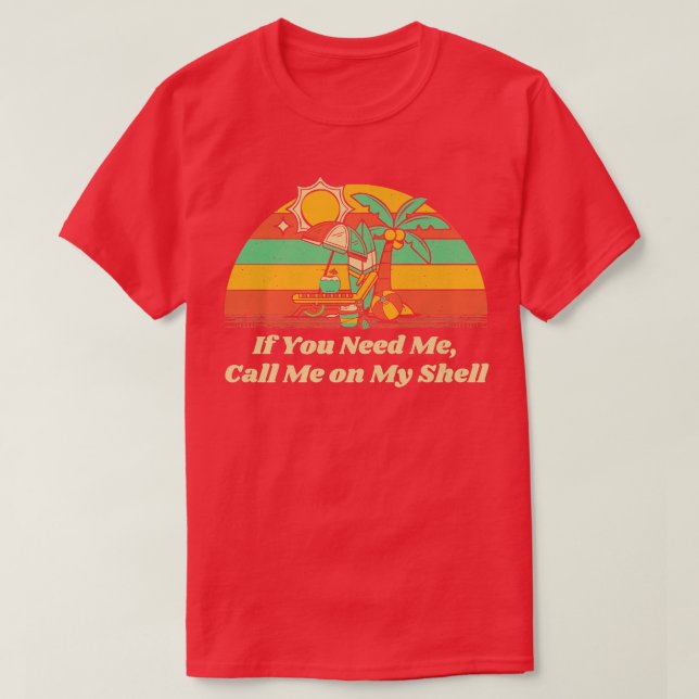 Camiseta Llámame a mis amigos de Shell Beach Buddy OceanT-S (Diseño del anverso)