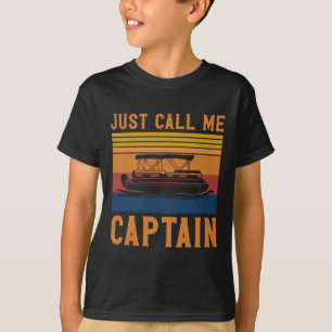 Camiseta Llámame Capitán Regalo Ancla de Barco Pontón