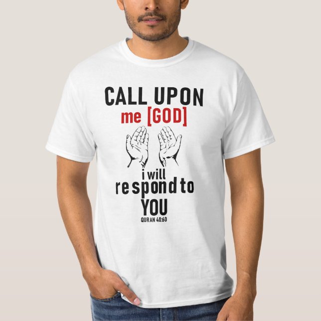 Camiseta Llámame [Dios], te responderé (Anverso)