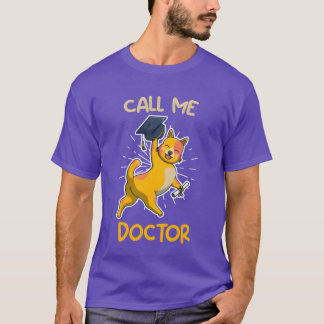 Camiseta Llámame doctor grado doctorado PhD retro