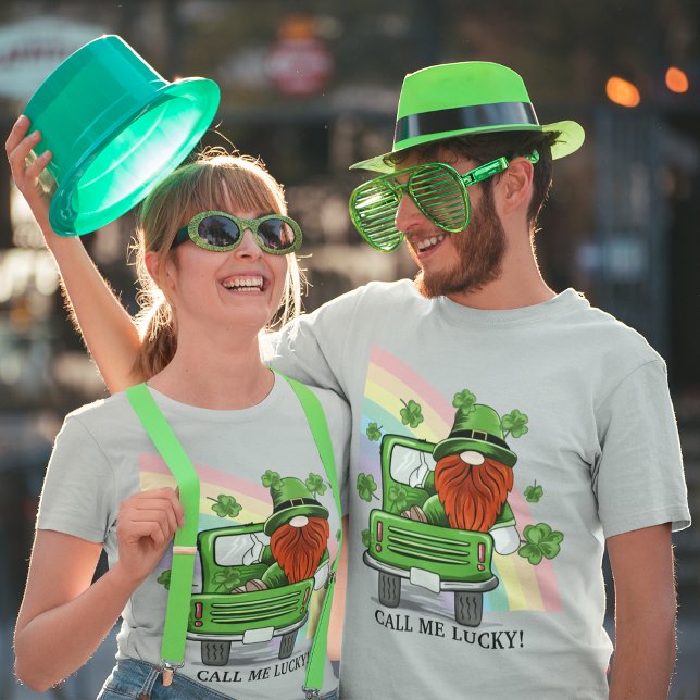 Camiseta Llámame Lucky Irish Gnome Unisex (Call Me Lucky Irish Gnome Unisex T-Shirt)