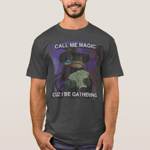 Camiseta Llámame Magia Porque Estoy Reuniendo Mago de Rana