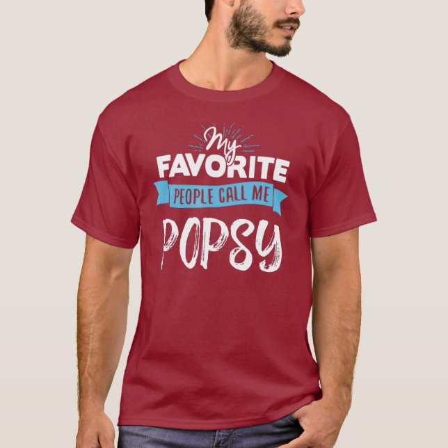Camiseta Llámame Popsy por el regalo del Día del Padre (Anverso)