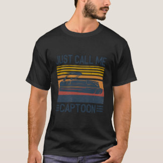 Camiseta Llámame simplemente capitán de barco pontón Captoo