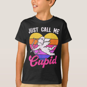 Camiseta Llámame simplemente Cupido San Valentín Cute Flech