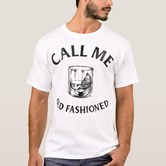 Camiseta Llámame Viejo Vidrio Cóctel (Anverso)