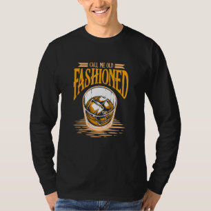 Camiseta Llámame Whiskey de bebida alcohólica de moda antig