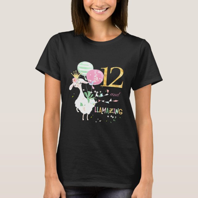 Camiseta Llaman a 12 Chicas de 12 cumpleaños (Anverso)