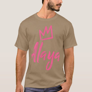 Camiseta Llaman a Alaya la Corona QueenPink y nombre de muj