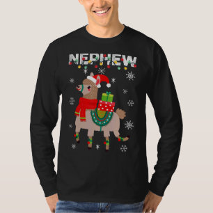 Camiseta Llaman a familia de Navidades sobrinos a luces