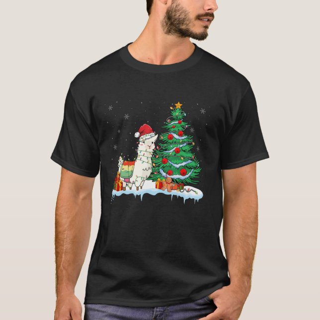 Camiseta Llaman a Navidades que usan sombreros de Santa Hat (Anverso)
