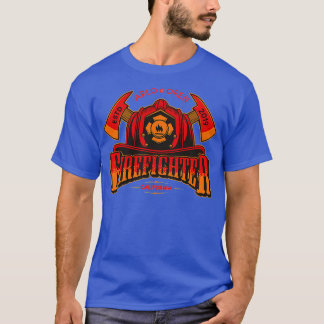 Camiseta Llaman Al Niño Personalizado Gorra De Bomberos Ax