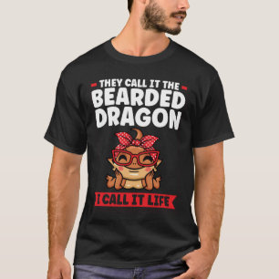 Camiseta llaman en el dragón barbudo lo llamo vida liz
