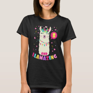 Camiseta Llamando a un Chica de 8 años, cumpleaños, cute ll