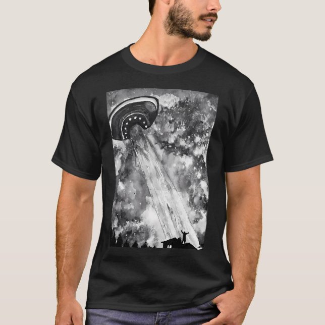 Camiseta Llamando a un ovni (Anverso)