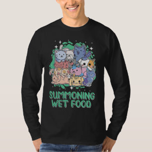 Camiseta Llamando Comida Húmeda Gato Humor Gatito Mamá Gato