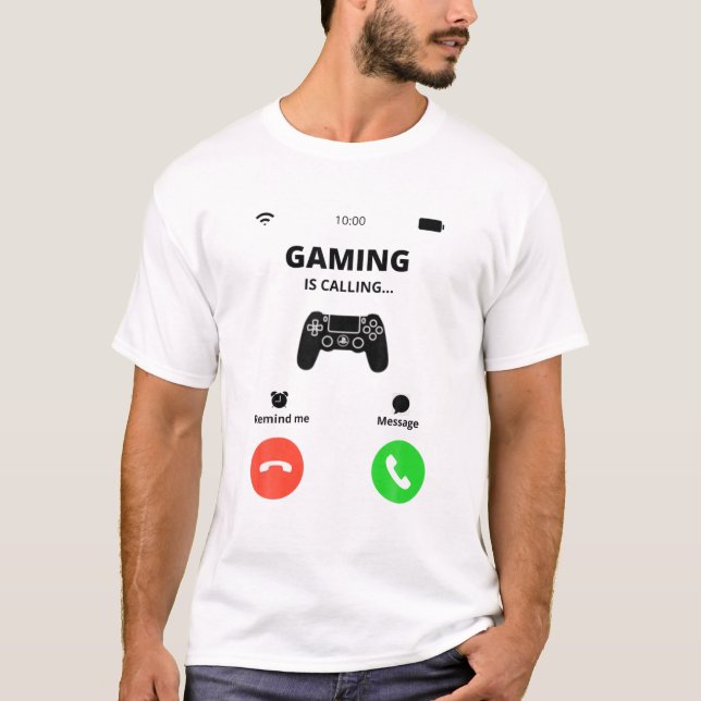 Camiseta Llamar a juegos (Anverso)