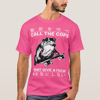 Camiseta Llamar A Los Policías Que No Dé Un Tapo De Skatebo