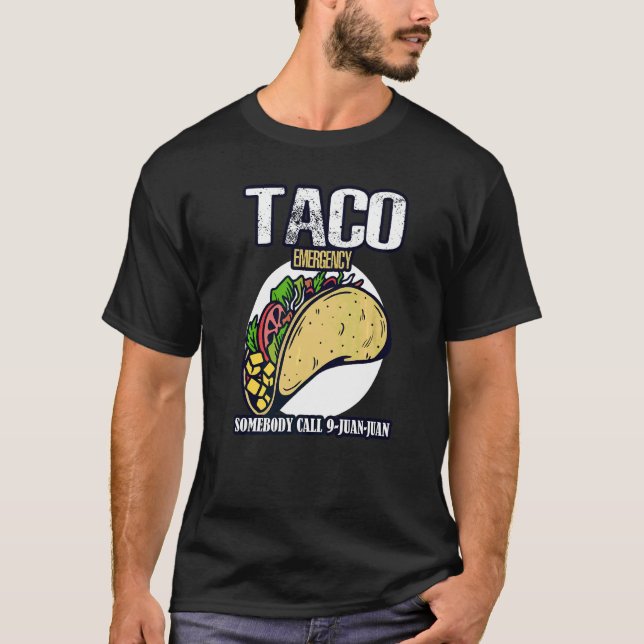 Camiseta Llamar al 9 Juan México Taco Emergency Cinco De Ma (Anverso)
