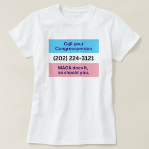 Camiseta Llamar al congreso MAGA hace bandera transversal
