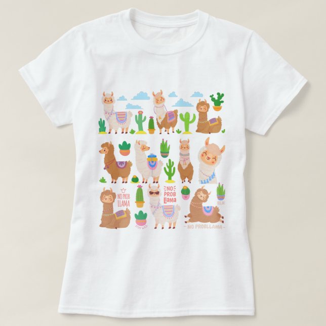 Camiseta Llamas (Diseño del anverso)