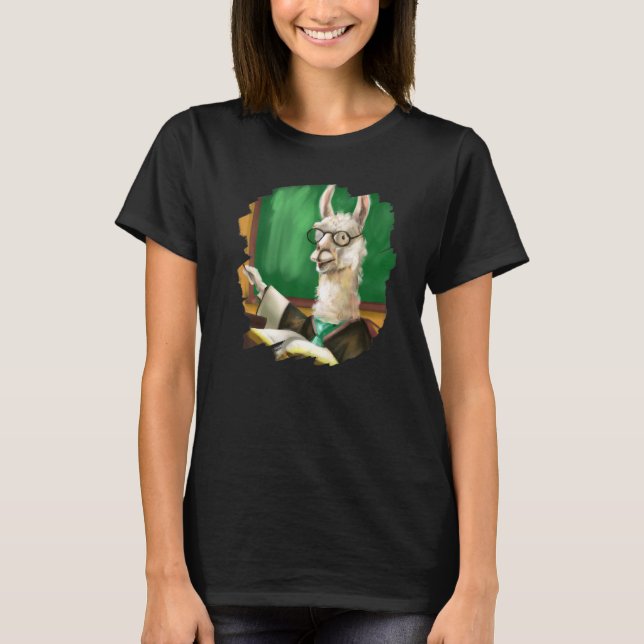 Camiseta Llamas a la escuela de profesor universitario (Anverso)