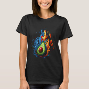 Camiseta Llamas de aguacate vegano vegetariano dieta saluda