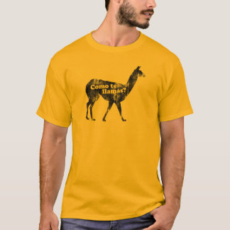 Camiseta ¿Llamas del te de Como?