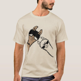 Camiseta Llamas geniales que llevan gafas de sol Amigo anim