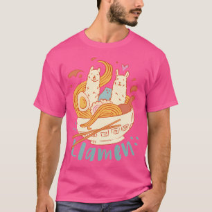 Camiseta Llamas Ramen Anime Noodles Kawaii Japón S