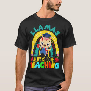 Camiseta Llamas siempre me encanta enseñar té de cola de ll