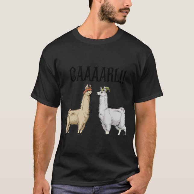 Camiseta Llamas With Hats Carl  (Anverso)