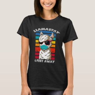 Camiseta llamastay a 2 metros de distancia enmascaramiento