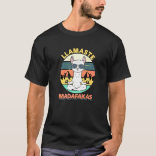 Camiseta Llamaste Madafakas Llama Yoga Meditación Namaste M
