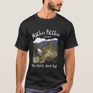 Camiseta Llamativo recuerdo de Perú Cusco Llama Machu Picch