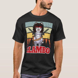 Camiseta Llambo Militar Llama Commando Hilarious Presente