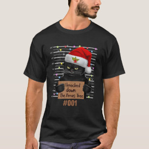 Camiseta Llamé Al Gato Del Árbol De Navidad