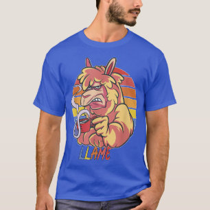 Camiseta Llame Llama con café aburrido Llama T-Shirt