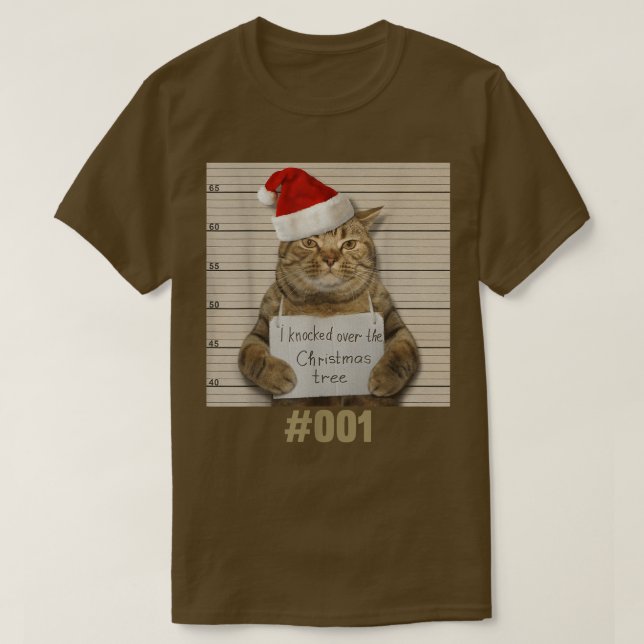 Camiseta Llamé Por El Árbol De Navidad, Gato Lover333 (Diseño del anverso)