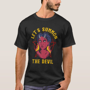 Camiseta Llamemos a la brujería de Halloween del diablo par