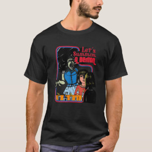 Camiseta llamemos a un demonio grunge gótico Satan emo pent