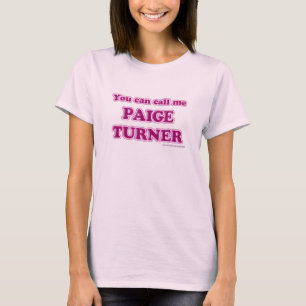 Camiseta Llámenme Paige Turner Divertido eslogan de autor